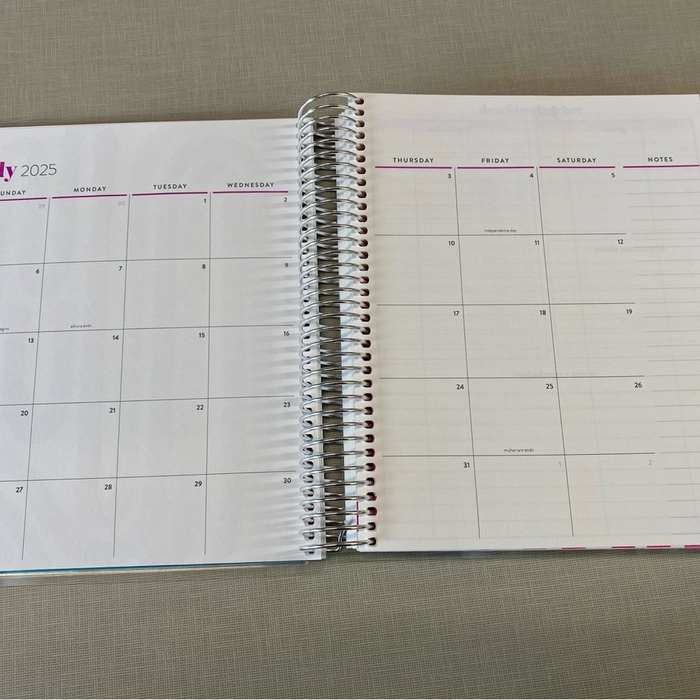 NEW Erin Condren academic vertical Planner with Colorful Tabs - Picture 5 of 11
